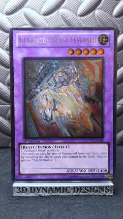 | Yugioh Gladiator Beast Essedarii EXVC-EN086 1st Edition Ultimate Rare NM 🔥 | - Image 1