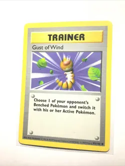 GUST OF WIND - 93/102 - Base Set SHADOWLESS - Pokemon Card - NM - Image 1