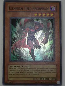 Elemental Hero Necroshade GX1-EN001 Super Rare Yugioh Card - Image 1