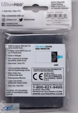 60 PRO-MATTE ECLIPSE OPAQUE YUGIOH size DECK PROTECTORS CARD SLEEVES BLACK - Image 2