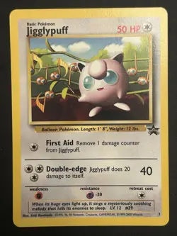 Pokemon TCG - Jigglypuff - Black Star Promo Card 7 - WOTC - LP - Image 1