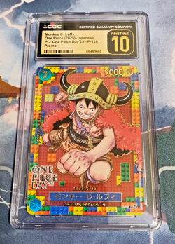 CGC Pristine 10 One Piece Day '25 Promo Monkey D. Luffy Japanese Card Game OPG - Image 1