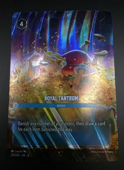 Disney Lorcana Shimmering Skies Royal Tantrum Enchanted Card 219/204 - Image 1