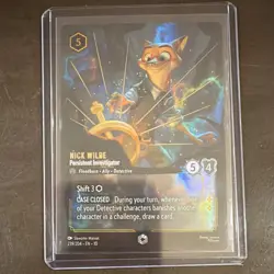 Disney Lorcana Nick Wilde Enchanted Card Into the Inklands 239/204 - Image 1