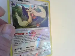 Stoutland 176/236 Cosmic Eclipse Reverse Holo Rare Pokemon Card CE - Image 2
