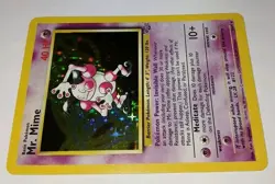 Vintage MR. MIME Jungle Holo Rare Pokemon TCG Card 6/64 NM 1999 Super Clean 🌟 - Image 4