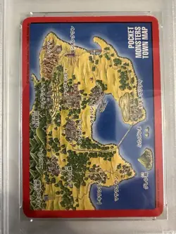 1996 Japanese Bandai Carddass Vending Charizard #000 Town Map Pokemon Card PSA 4 - Image 4