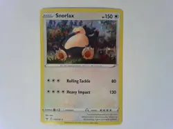Snorlax 140/202 - Pokemon TCG Sword & Shield Base Set Promo Holo Rare Card SNORE - Image 1
