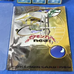 Pokemon card TCG Neo Genesis Premium File Binder Series 1 Gold - Image 2
