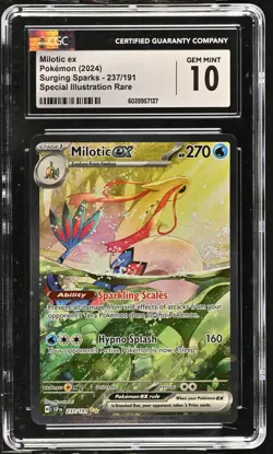 CGC 10 Milotic ex 237/191 SIR Surging Sparks SSP Pokemon Card - Image 1
