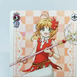 CCS/W113-055 RR Sakura Kinomoto Cardcaptor Sakura Weiss Schwarz Holo Card CLAMP - Image 3