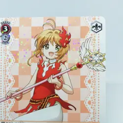 CCS/W113-055 RR Sakura Kinomoto Cardcaptor Sakura Weiss Schwarz Holo Card CLAMP - Image 4