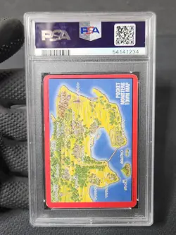 1996 Pokemon Blastoise Town Map #156 Bandai Carddass Graded Pokemon Card PSA 6 - Image 5