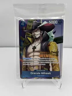 Dracule Mihawk WINNER (OP11 Release Event) P-081 One Piece Promotion Cards - Image 1