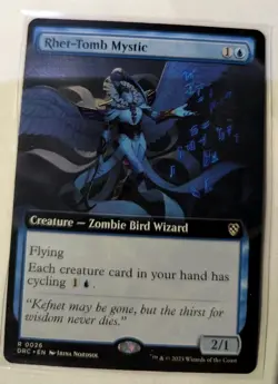 Rhet-Tomb Mystic Extended Art MTG Commander: Aetherdrift Regular RARE - Image 1