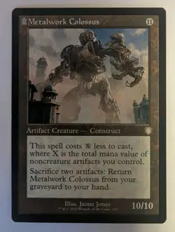 Metalwork Colossus (Retro Frame) Commander: the Brothers' War - MTG RARE - Image 1