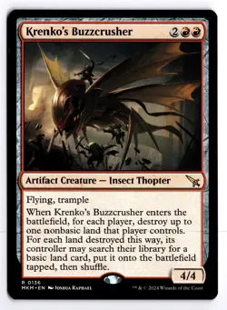 Krenko's Buzzcrusher 136 Murders at Karlov Manor R MTG LP - Image 1