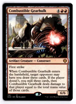 Combustible Gearhulk 128 Starter Commander Decks M MTG LP - Image 1