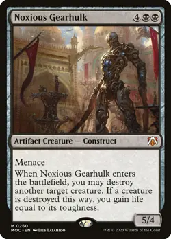 MTG Noxious Gearhulk - March of the Machine Commander #260 - Image 1