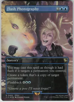 MTG Flash Photography (Borderless) Foil NM Commander: FINAL FANTASY Magic 463 - Image 1