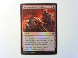 Foil You See a Pair of Goblins Forgotten Realms - Magic the Gathering MTG AFR - Image 1