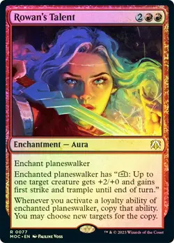 MTG FOIL Rowan's Talent - March of the Machine Commander #077 - Image 1