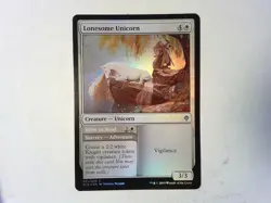 Foil Lonesome Unicorn // Rider in Need - Magic the Gathering Mtg White - Image 1