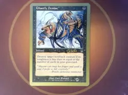 Gold Border Ghastly Demise - Magic the Gathering Mtg 2002 Carlos Romao - Image 1