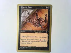 Gold Border Diabolic Edict Tempest - Magic the Gathering Mtg - Black - Image 1
