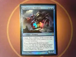 Foil Shipbreaker Kraken - Theros - Magic the Gathering blue - Image 1