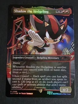 Shadow the Hedgehog (Rainbow Foil) Secret Lair Drop Foil - Image 1