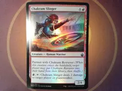 Foil Chakram Slinger Battlebond Promo - Magic the Gathering mtg red - Image 1