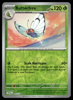 2025 Scarlet & Violet Series - Journey Together Butterfree Rare #3 - Image 1