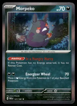 2023 Scarlet & Violet Series - Paradox Rift Morpeko Rare #121 - Image 1