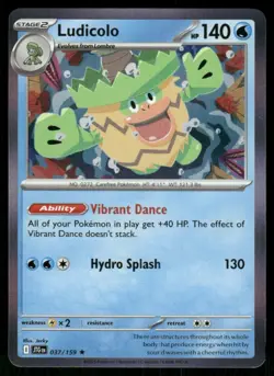2025 Scarlet & Violet Series - Journey Together Ludicolo Rare #37 - Image 1
