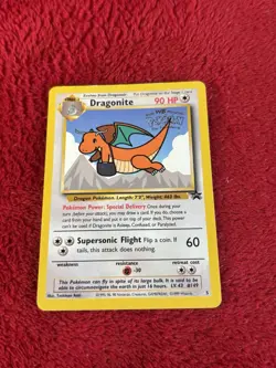 Dragonite Kids WB Movie 5 Black Star Promo (Holo Stamped) WotC Pokemon Played - Image 1