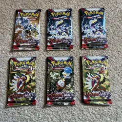 6x Pokemon TCG Scarlet and Violet Base Set Booster Pack New and Sealed - Image 1