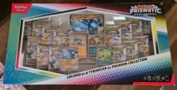 Pokemon TCG Prismatic Lucario ex & Tyranitar ex Premium Collection Sealed New - Image 1