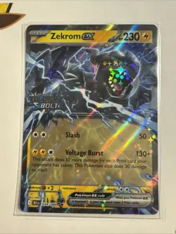Zekrom ex 034/086 STAMPED Black Bolt BLK Pokemon TCG - NM - Image 1