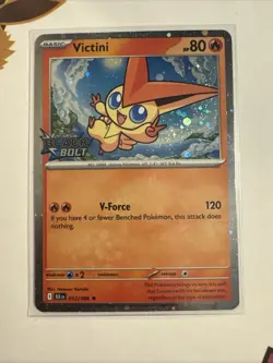 Victini (012/086) [Cosmos Holo Stamped Promo] (NM) - Pokemon - Black Bolt (ENG) - Image 1