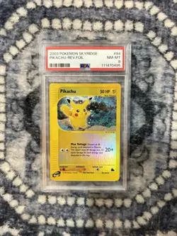 Pokemon Pikachu Skyridge Reverse Holo #84 PSA 8 - Image 1