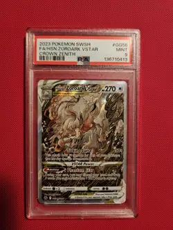 PSA 9 Pokemon TCG Hisuian Zoroark VSTAR Crown Zenith GG56/GG70 PSA 9 - Image 1
