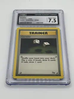Pokemon TCG, Gambler, Fossil #60/62, Regular 1st Edition Common - Image 1