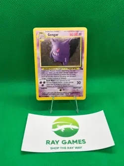 Pokemon TCG Gengar 5/62 Fossil Holo Rare Moderately Played - Image 1