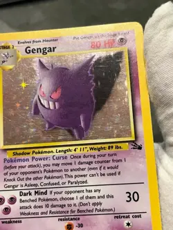 Pokemon TCG Gengar 5/62 Fossil Holo Rare Moderately Played - Image 5