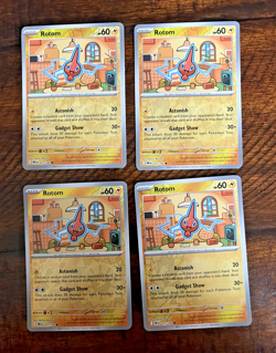 LOT x4 - #77 Rotom RH REVERSE HOLO Pokemon TCG S&V Destined Rivals - Image 1