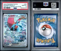 2023 Pokemon Paradox Rift Roaring Moon ex #251 PSA 10 GEM MINT SIR - Image 3