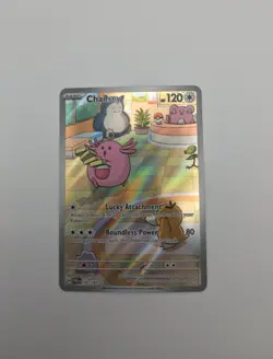 Pokemon Chansey 187/167 Twilight Masquerade Illustration Rare IR Full Art NM - Image 3