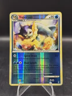Pokemon TCG Vaporeon 52/95 Call of Legends Reverse Holo MP - Image 1