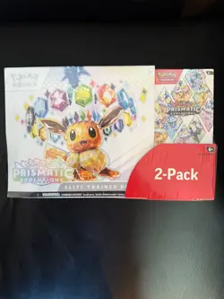 Pokemon TCG Prismatic Evolutions Costco Bundle ETB + Booster Bundle New & Sealed - Image 1